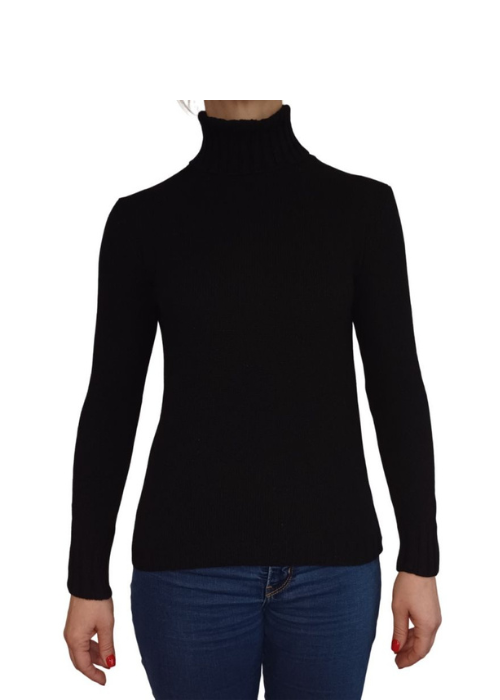 Maglia Donna Collo Alto Cashmere Rigenerato-2