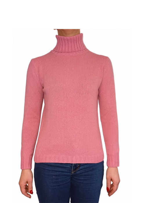Maglia Donna Collo Alto Cashmere Rigenerato-3