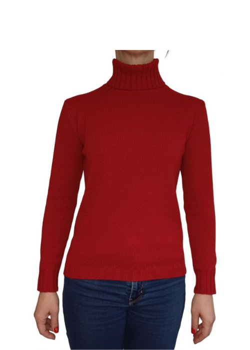 Maglia Donna Collo Alto Cashmere Rigenerato-4