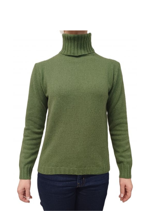 Maglia Donna Collo Alto Cashmere Rigenerato-14