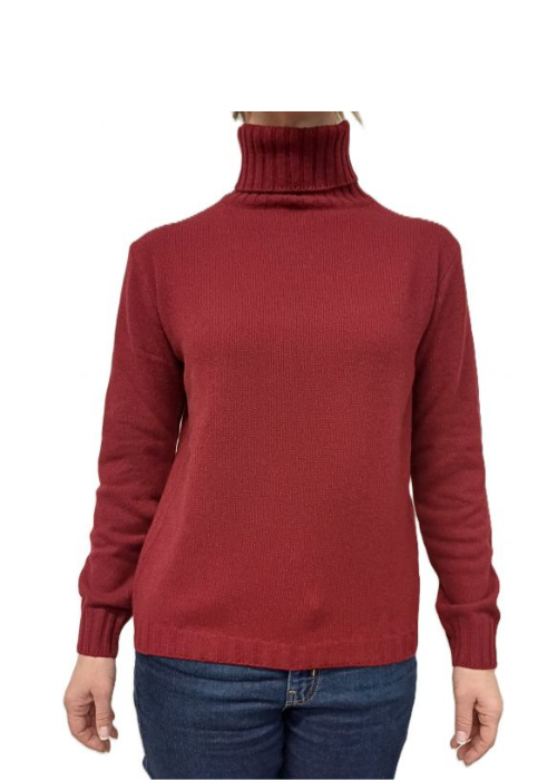 Maglia Donna Collo Alto Cashmere Rigenerato-1