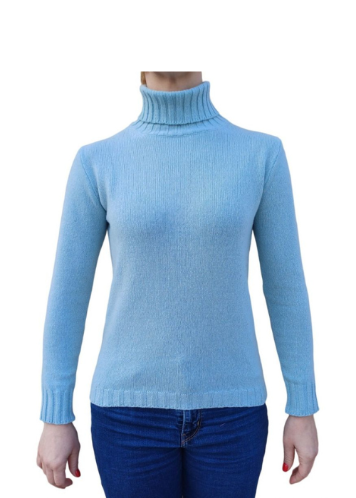 Maglia Donna Collo Alto Cashmere Rigenerato-6