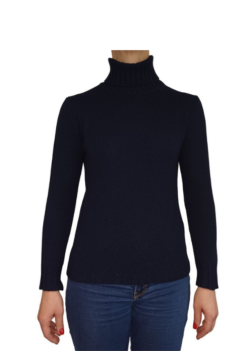Maglia Donna Collo Alto Cashmere Rigenerato-8