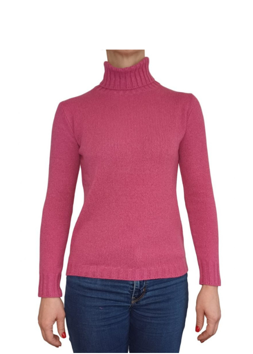 Maglia Donna Collo Alto Cashmere Rigenerato-10