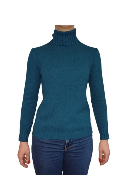 Maglia Donna Collo Alto Cashmere Rigenerato-12