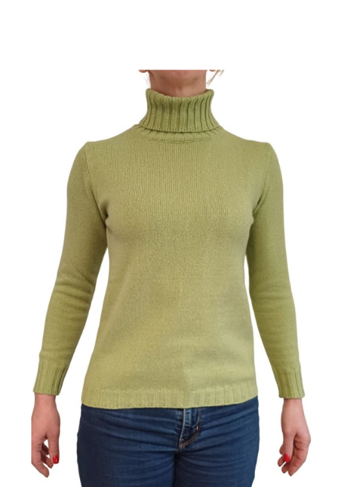 Maglia Donna Collo Alto Cashmere Rigenerato-13